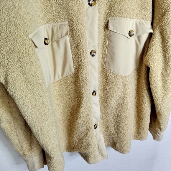 Nordstrom BP. Textured TEDDY Bear Shirt Jacket sz 2X - Picture 4 of 9